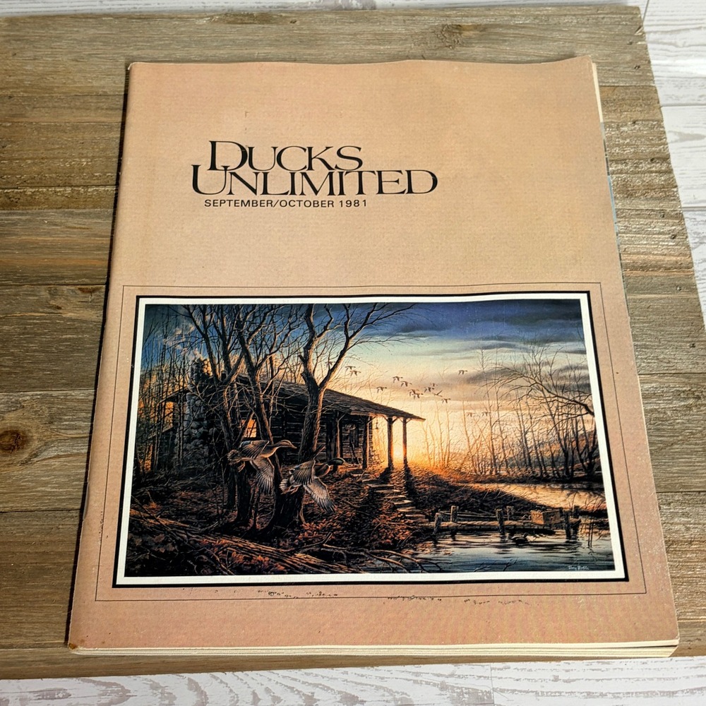 Vintage Ducks Unlimited Magazine Sept Oct 1981 Terry Redlin Cover H&R Arms Ad